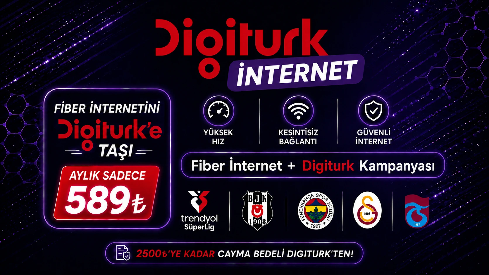 Digiturk Fiber İnternet Taşıma